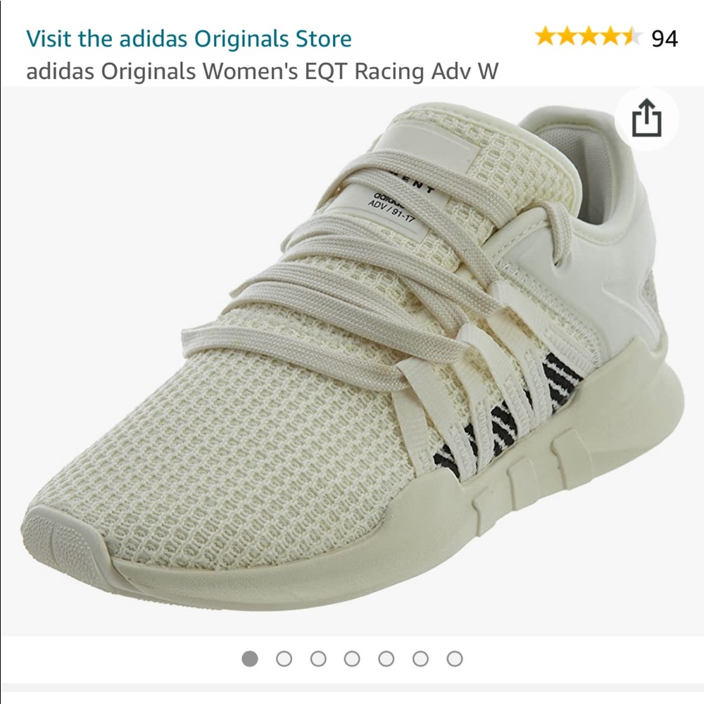 Adidas Women’s White Originals Eqt Racing Adv 91/17 sneakers.